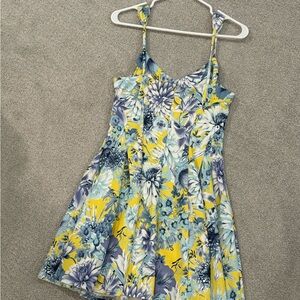 Nordstrom J.O.A. Strappy Floral A-Line Dress M